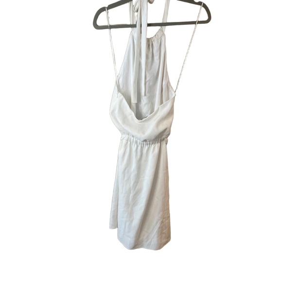 NWT Theory Ivory Sleeveless Tie Waist Knee-Length Halter Dress Size 10 - Picture 7 of 8